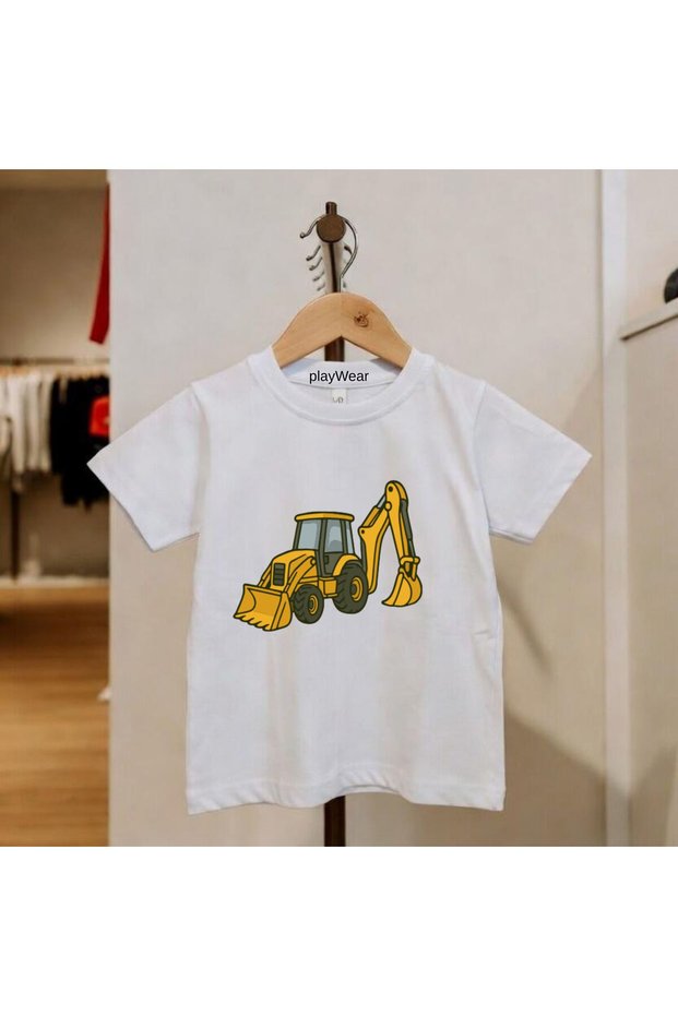 Scoop Neck Printed 100% Cotton Kids Unisex T-Shirt 5 6 -7 8-9 10 -11 12 Years Old