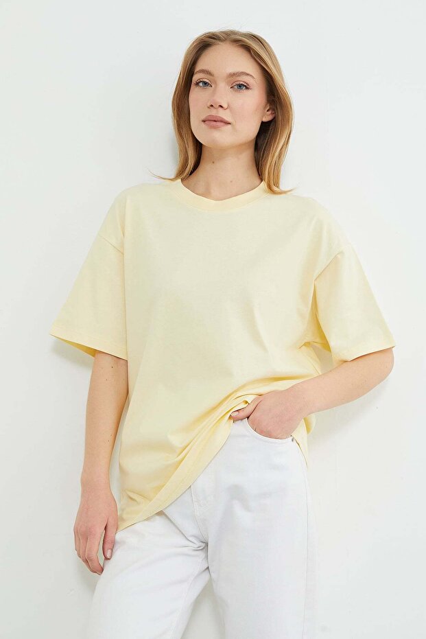 Μπλουζάκι Basic Crew Neck Oversize - 2