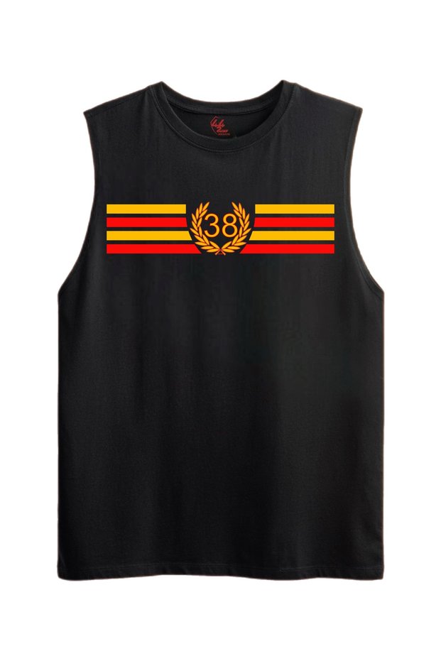Kayseri 38 Legacy – T-Shirt with Garland Detail and Stripe Print