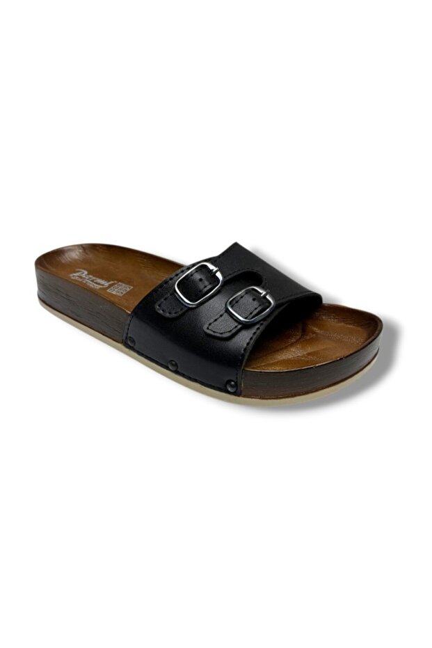 19051-26 Anatomical Double Buckle Women's Slippers