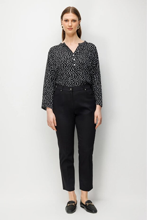 High Waist Skinny Leg Pants 4016