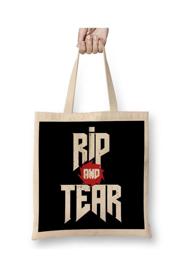 Rip And Tear Doom 01 Cloth Bag Long Handle