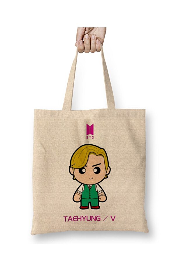 حقيبة حمل ذات مقبض طويل من Kim Taehyung Aka V Bts Member Minime