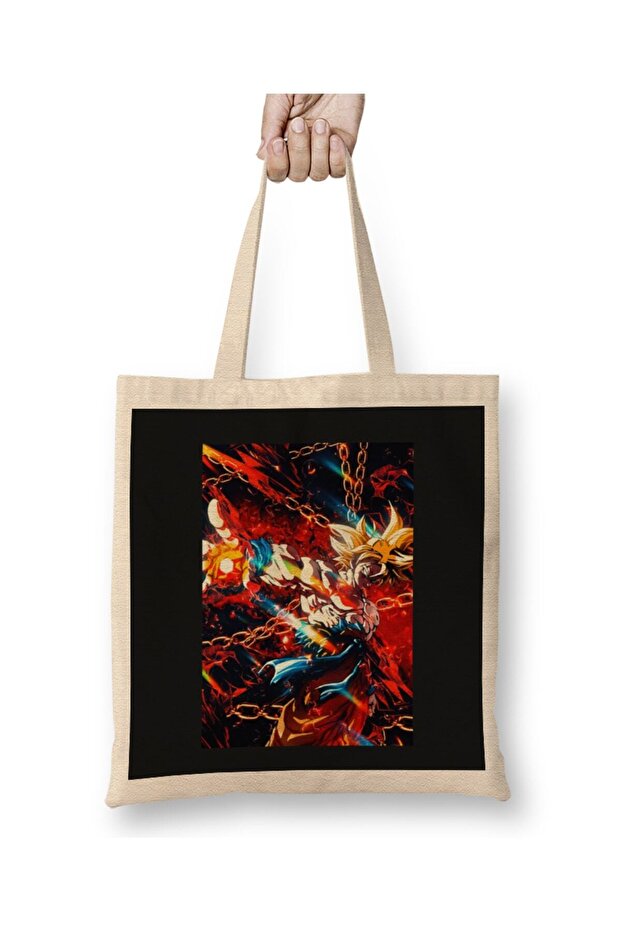 Kakaro Tultimate Legendary Aura Warrior Tote Bag Long Handle