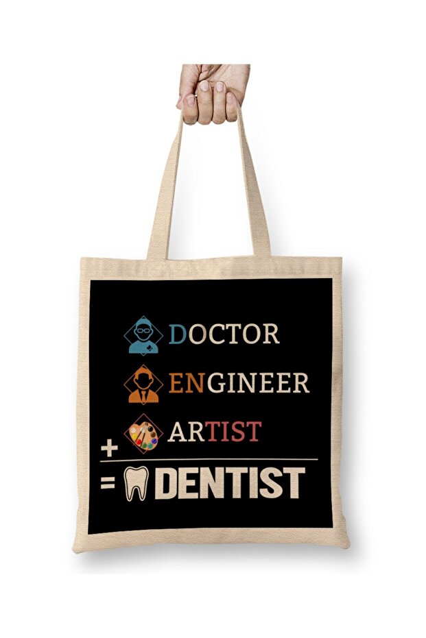 Doctor Engineer Artist Dentist Cloth Bag Long Handle