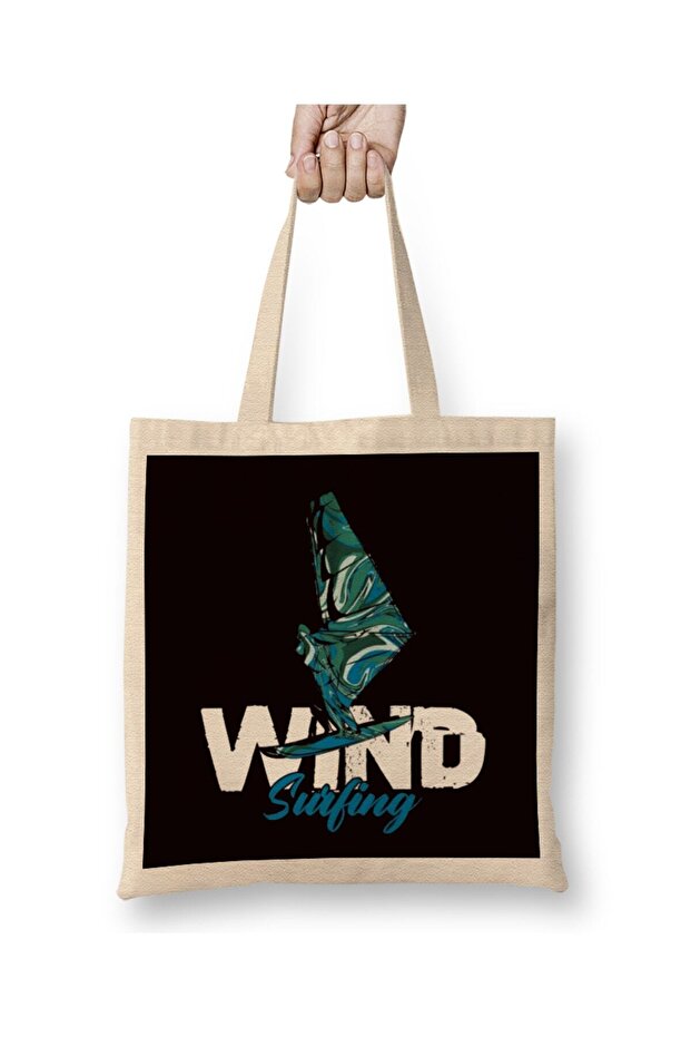 Wave Cloth Bag Long Handle