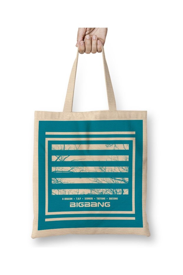Kpop Bigbang Squared Tote Bag Long Handle