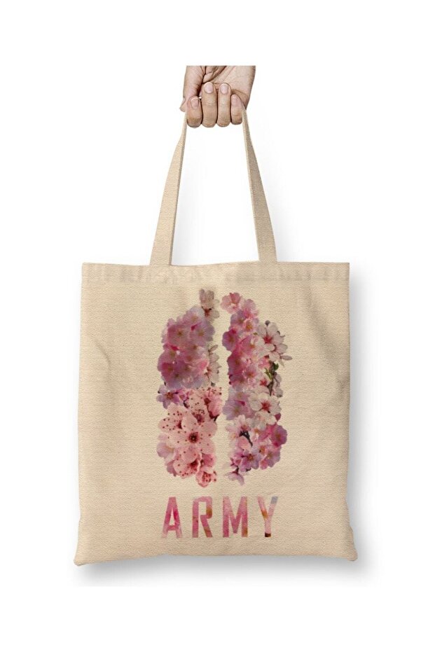 حقيبة حمل BTS Army Kpop بمقبض طويل