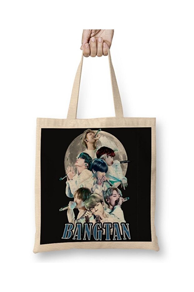 Bts Moon Bangtan 01 Cloth Bag Long Handle