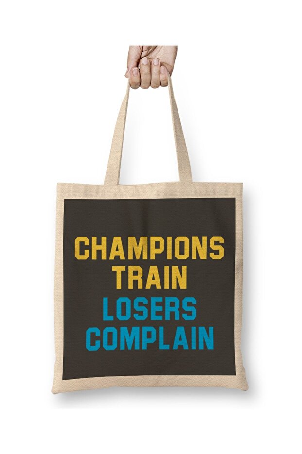 حقيبة قماش كاملة من Champions Train Losers بمقبض طويل