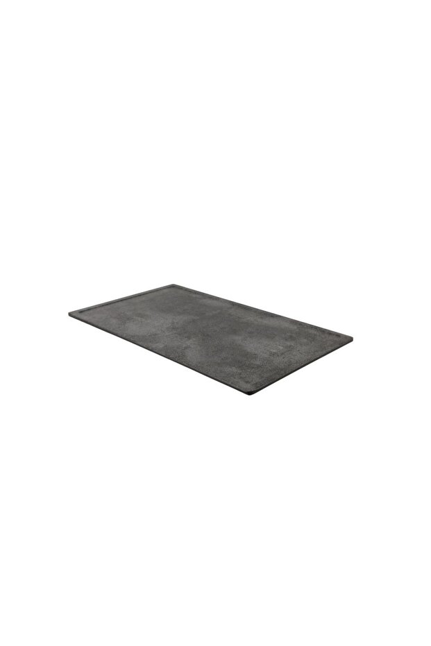 طبق تقديم مستطيل الشكل رمادي 44.5×25.5×1.5 سم - 1
