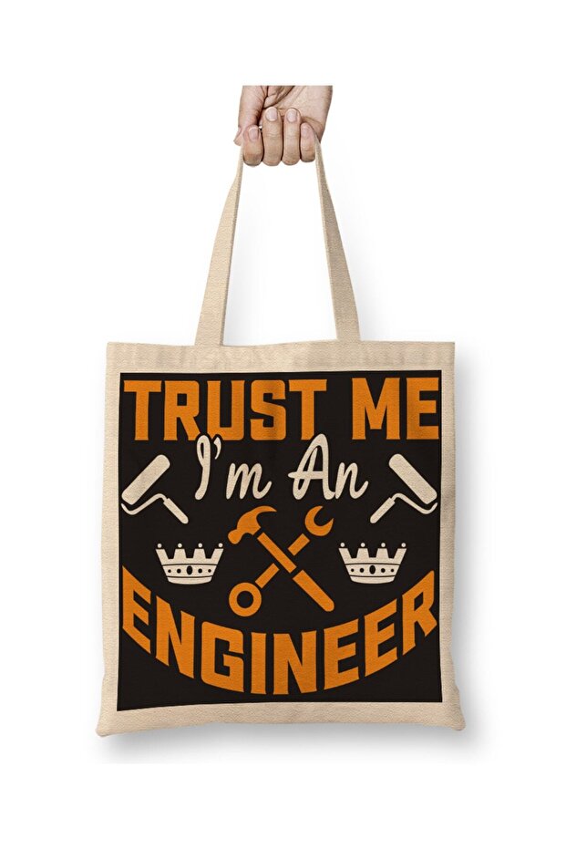 حقيبة قماش I Am A Mechanical Engineer 05 بمقبض طويل