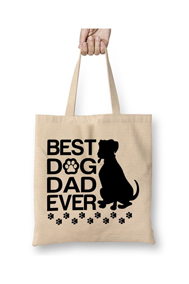حقيبة حمل من Best Great Dane Dad Ever Best Dog Dad ذات مقبض طويل