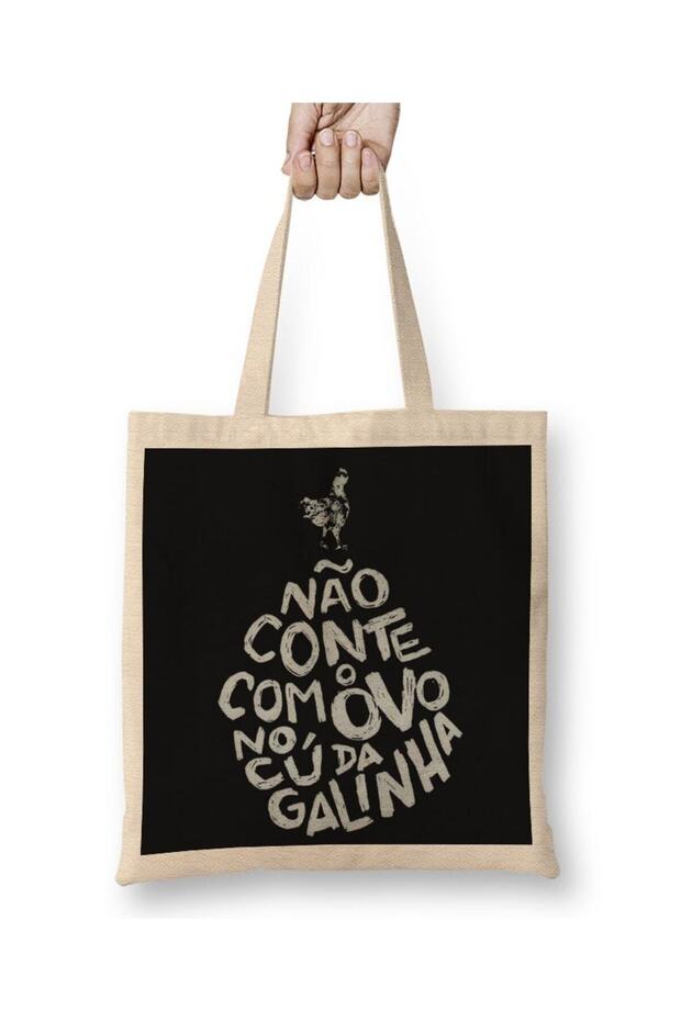 Nunca Espere Cloth Bag Long Handle