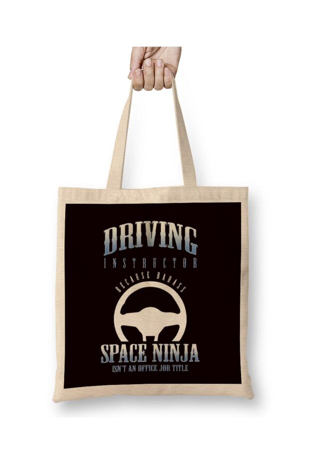 Driving Instructor Ninja Novice Driver School Lesson Teacher Tote Bag Long Handle
