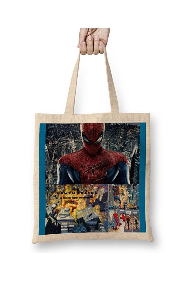 Homem Aranha 2 حقيبة قماش بمقبض طويل