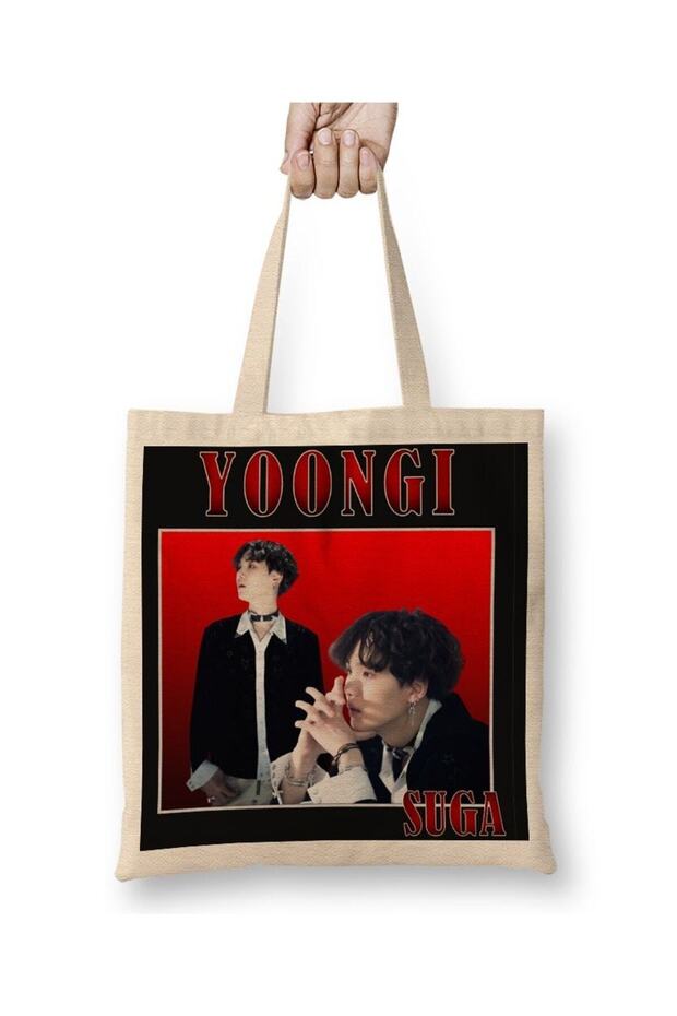 Suga Yoongi Bts Tote Bag Long Handle