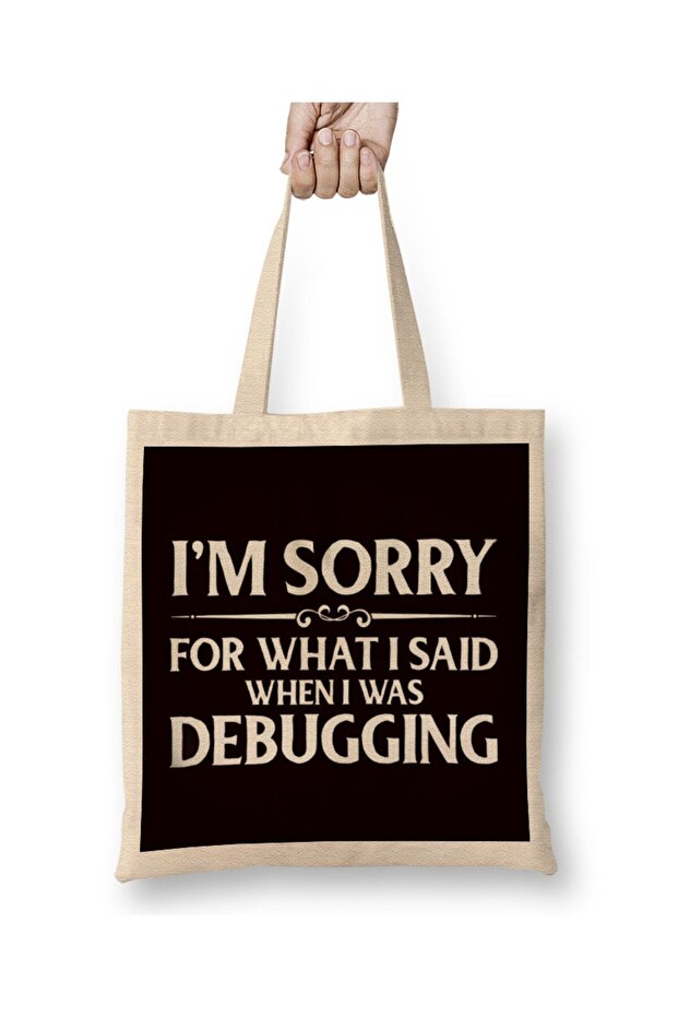 Debugging Developer Coder Programmer Software Internet Geek Cloth Bag Long Handle - 1