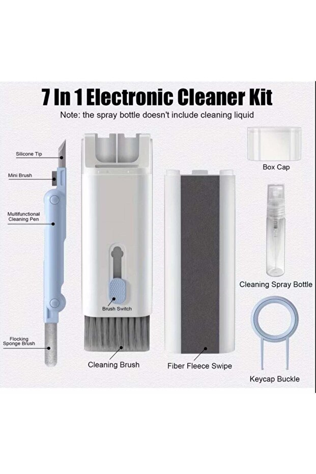 Seven-in-one Multifunctional Dust Removal Brush, Keycap Pulling Tool Cleaning Set