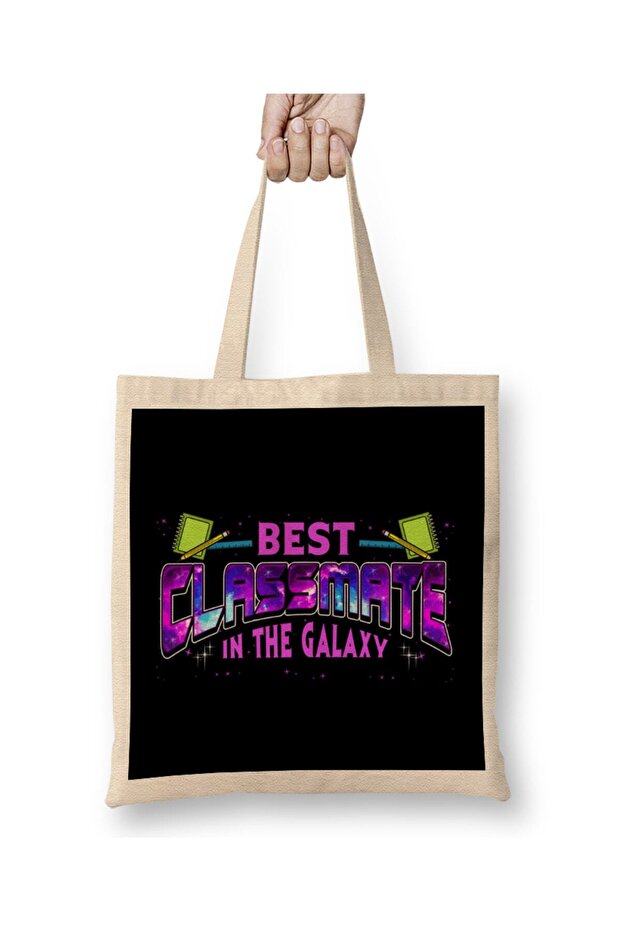حقيبة حمل لطيفة من Best Classmate In The Galaxy Space Galactic بمقبض طويل
