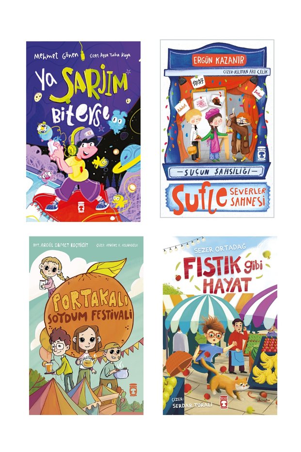 2Nd and 3Rd Grade Reading Set Sufle Severler Ya Şarjım Biterse Fıstık Gibi Hayat Portakalı Soydum Festival