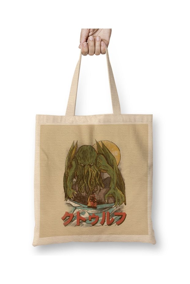 Fear Cthulhu Cloth Bag Long Handle