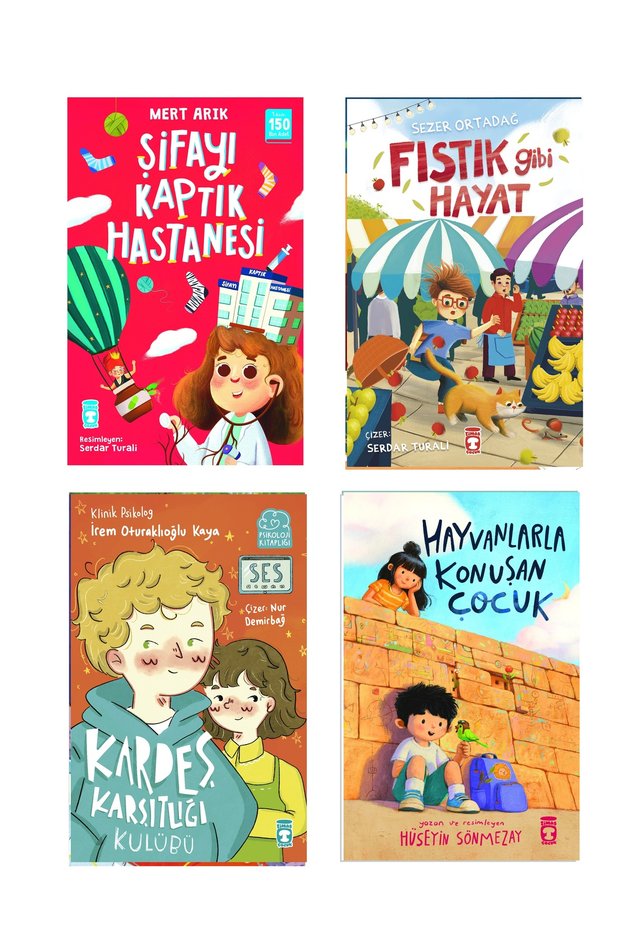 2Nd and 3Rd Grade Reading Set Şifayı Kaptık Hastane Hayvanlarla Konuşan Çocuk Fıstık Gibi Kardeş Karşıtlığı