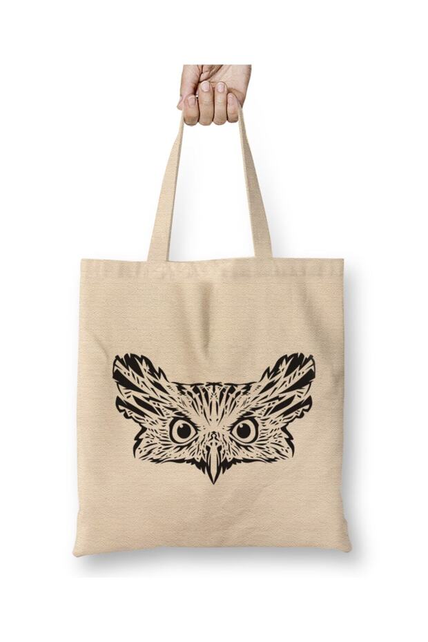 The Owl Owl Cloth Bag with Long Handle