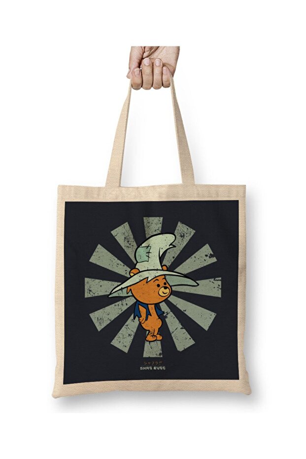 Shag Rugg Retro Japanese Hillbilly Bears Tote Bag Long Handle