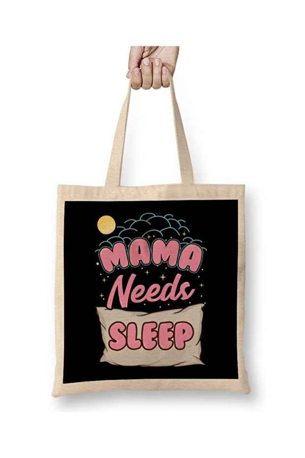 Cute Mama Needs Sleep New Mom Sleepy Mother Diaper Bag Long Handle