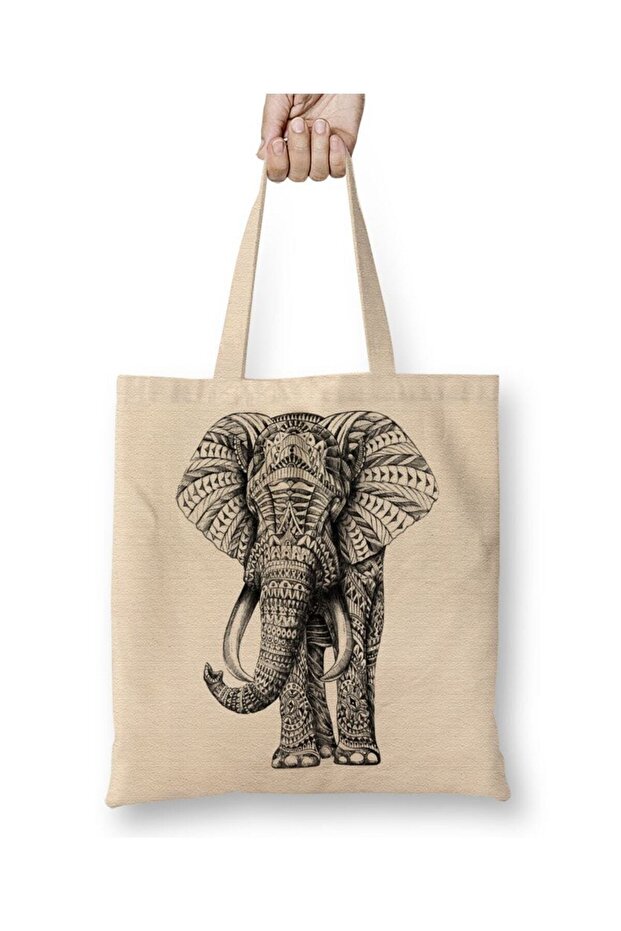 حقيبة قماش Elefante بمقبض طويل