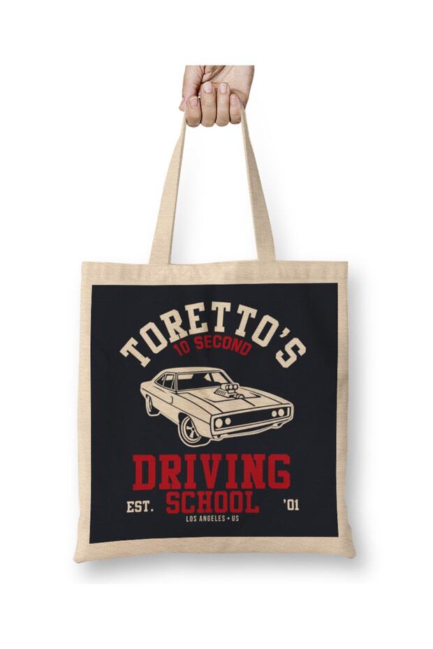 Fast And the Furious Torettos Driving School Tote Bag Long Handle