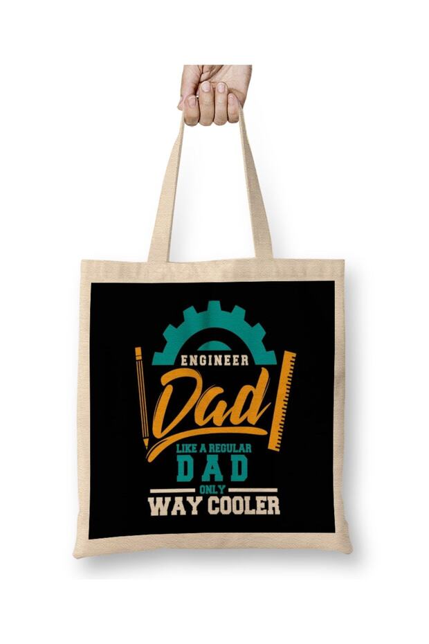 حقيبة قماش رائعة من Engineer Dad Like A Regular Dad Only Way بمقبض طويل