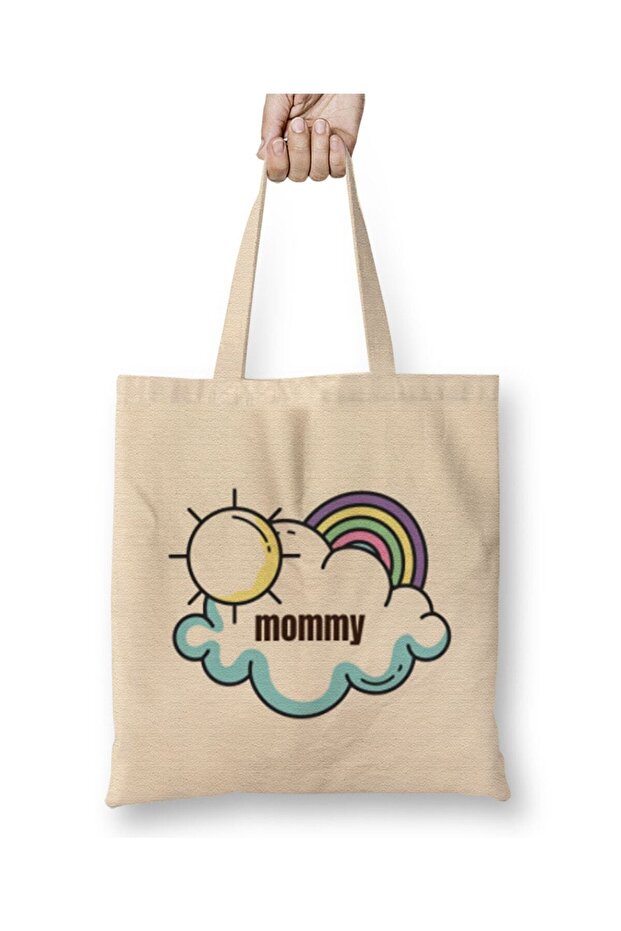 حقيبة حمل قوس قزح من MOMMY DAY بمقبض طويل