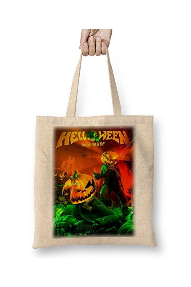 Helloween Straight Out Of Hell Cloth Bag Long Handle
