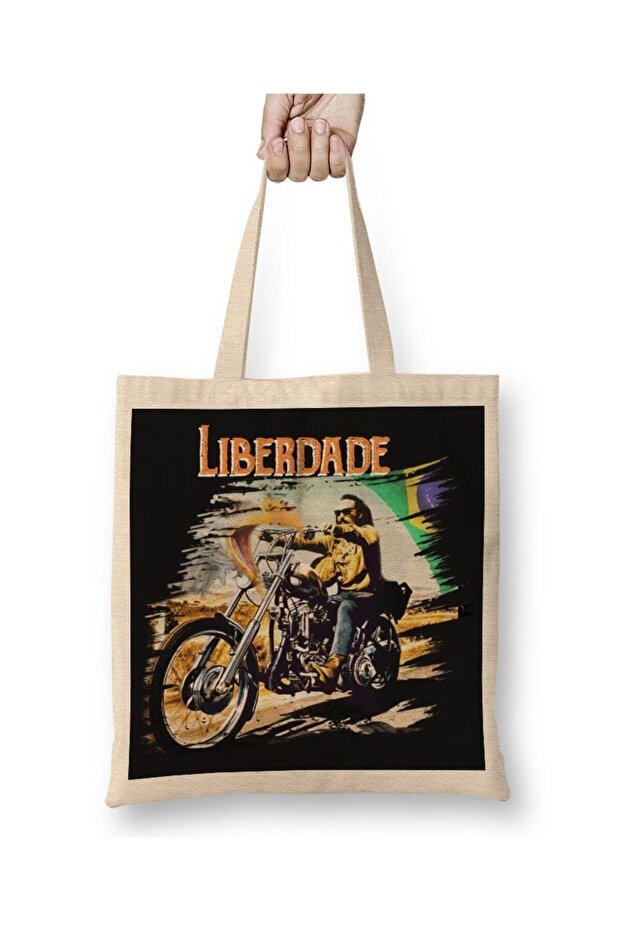 حقيبة قماش Liberdade بمقبض طويل