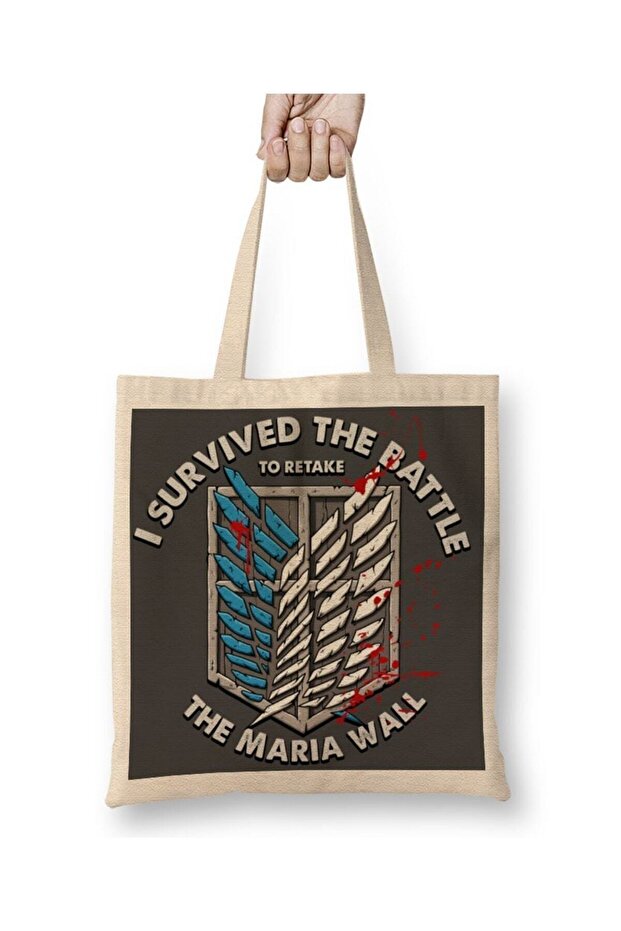 Attack On Titan Maria Wall Tote Bag Long Handle