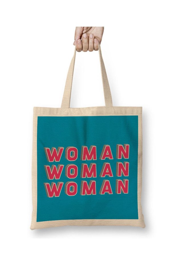 Woman Woman Woman Tote Bag Long Handle