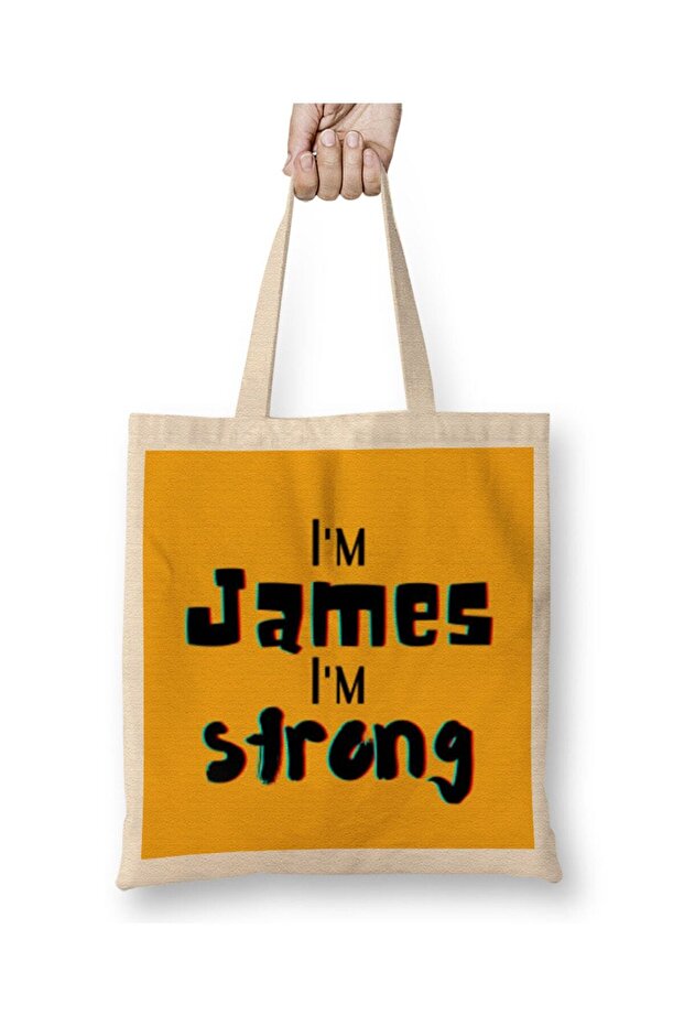 James Name Custom Design Gift Baby- Gift For Him Diaper Bag Long Handle