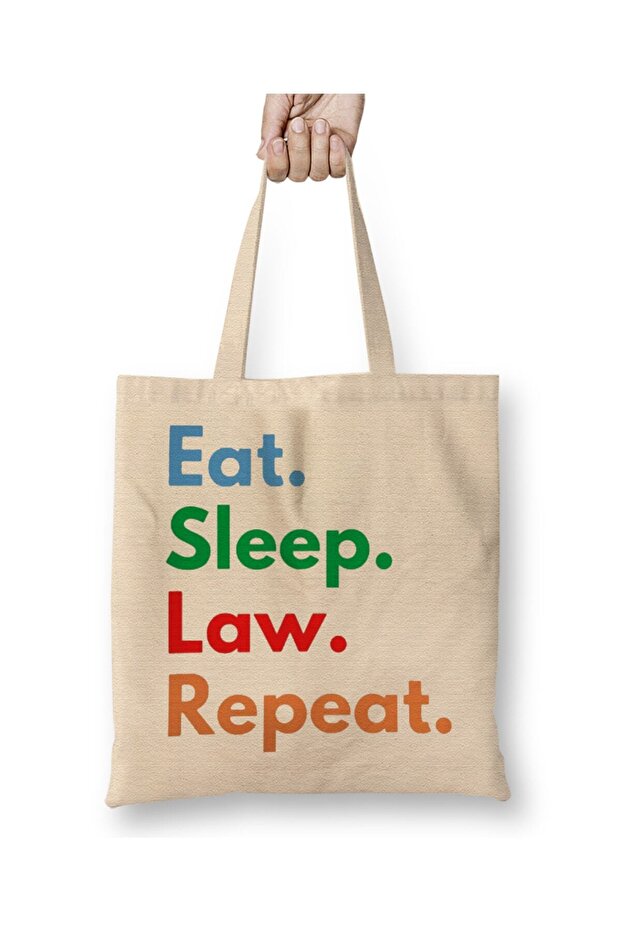 حقيبة حمل Eat Sleep Law Repeat 02 بمقبض طويل