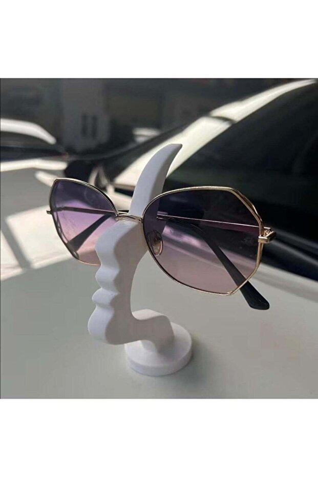 Side-Face Shaped Glasses Stand Unique Curved Eyeglass Holder