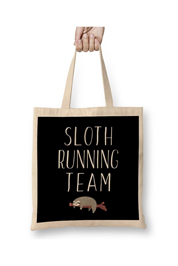 حقيبة حمل للنوم من شركة Sloth Running Team Lazy Sleepy Sloth ذات مقبض طويل