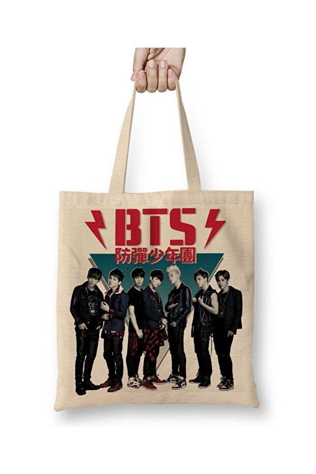 Bts 80's Vintage Dark Wild Tote Bag Long Handle