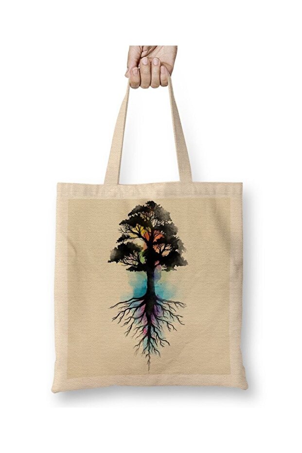 Natural Source Cloth Bag Long Handle