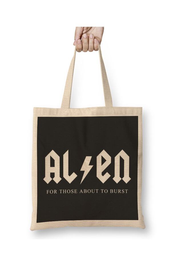 حقيبة يد طويلة بمقبض طويل من For Those About To Burst Alien ACDC