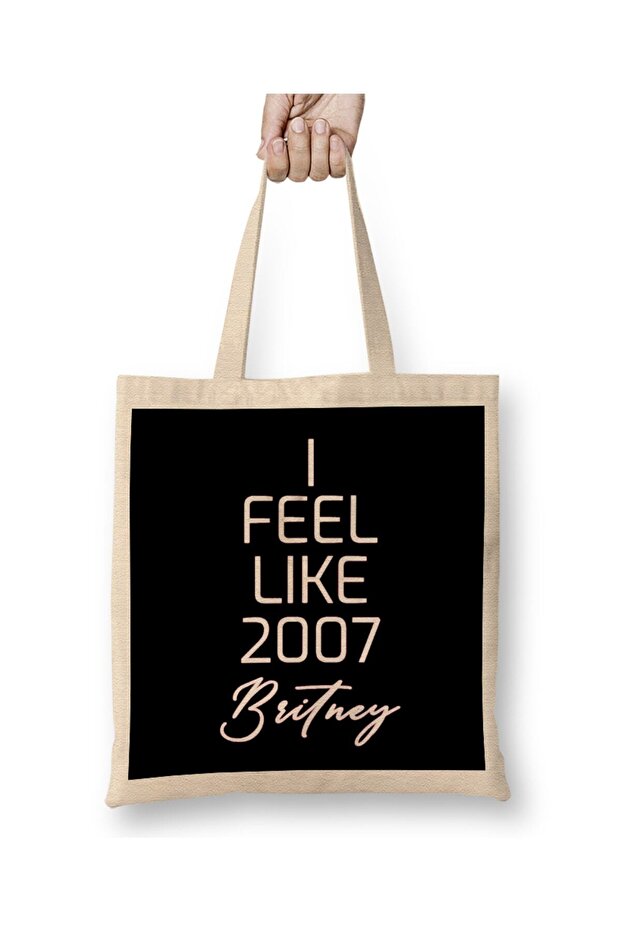 I Feel Like 2007 Britney 03 Tote Bag Long Handle