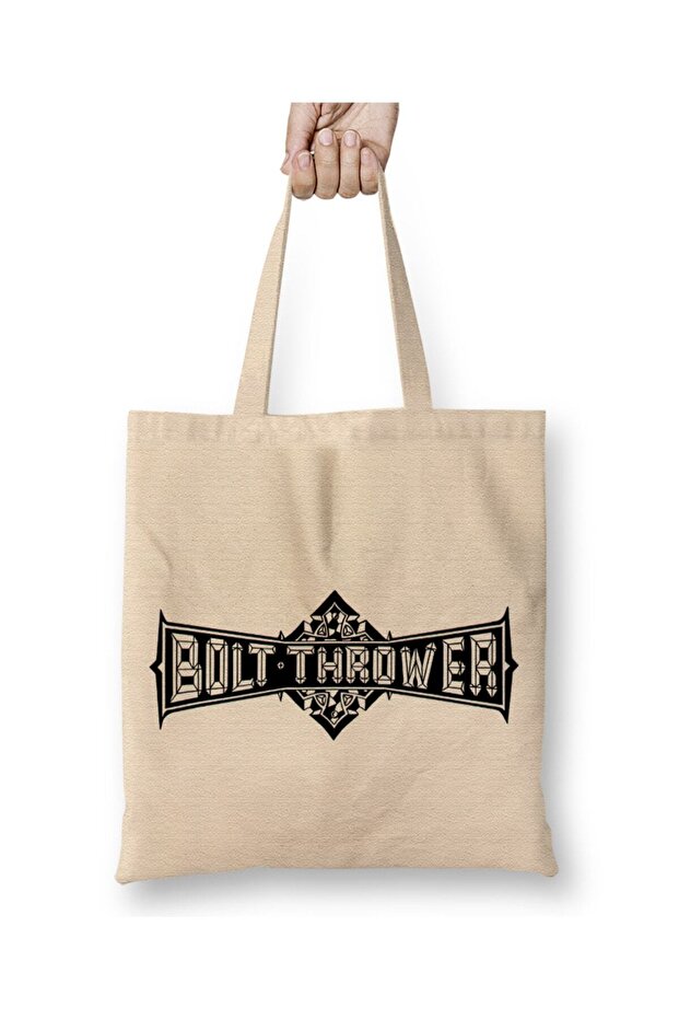 حقيبة قماش بشعار Bolt Thrower 07 بمقبض طويل
