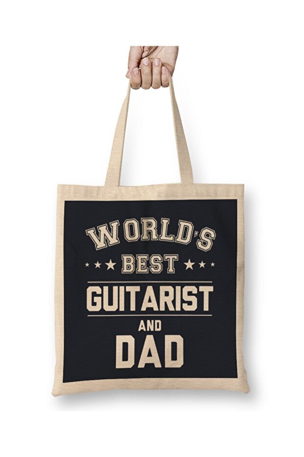 حقيبة قماش من Fathers Day World's Best Hiker and Dad بمقبض طويل
