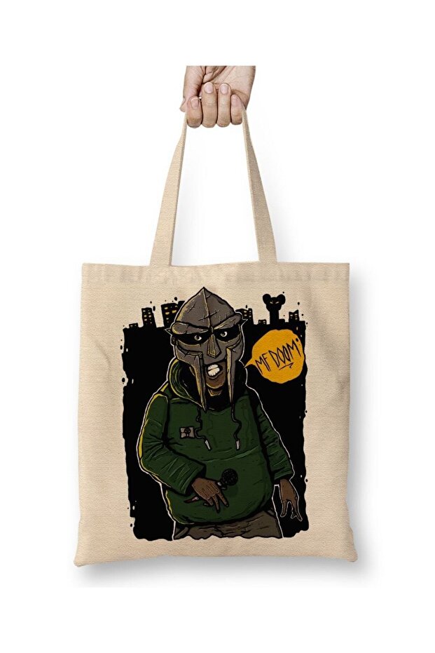 Mf Doom City Tote Bag Long Handle