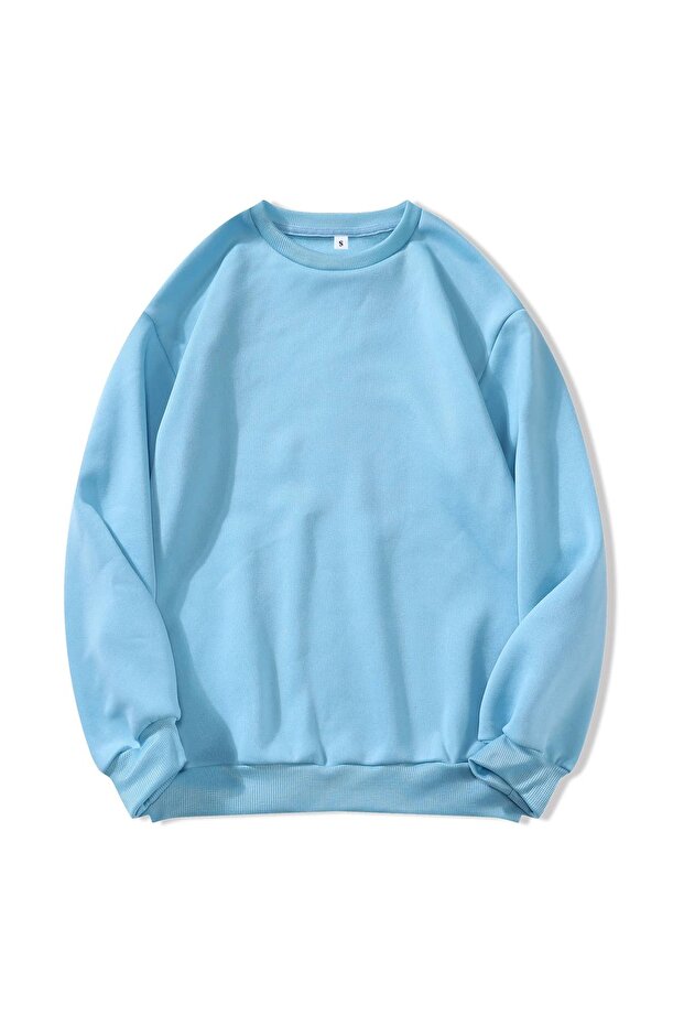 Unprinted Crew Neck Oversize Unisex Sweatshirt Eyaxx Sportwear Company